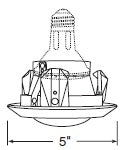 Juno Recessed Lighting 4101-ABZ (4101 ABZ) 4" Line Voltage Frosted Glass Dome Lensed Trim, Aged Bronze Trim