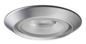 Juno Recessed Lighting 4102-WH (4102 WH) 4" Line Voltage Frosted Regressed Perimeter Glass Lensed Trim, White Trim