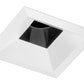 Juno Aculux Recessed Lighting 4301SQ-WH 3-1/4" Line Voltage, Low Voltage, LED Square Downlight Adjustable Regressed Pinhole, Black Alzak Reflector, White Trim