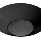 Juno Aculux Recessed Lighting 4302N-BL-FM 4302N-BL-FM 3-1/4" Regressed Lensed Pinhole Flush Mount, Line Voltage, Low Voltage, LED, Black Alzak Reflector, Black Trim