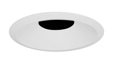 Juno Aculux Recessed Lighting 4302N-WH 4302N-WH 3-1/4" Regressed Lensed Pinhole Line Voltage, Low Voltage, LED, Black Alzak Reflector, White Trim