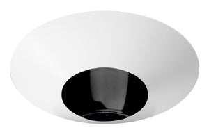 Juno Aculux Recessed Lighting 4307N-WH-FM (3DBV BS WHFM) 3-1/4 Low Voltage, LED Downlight Regressed Pinhole Flush Mount, Black Alzak Reflector, White Trim
