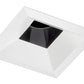 Juno Aculux Recessed Lighting 4307SQ-WH 3-1/4" Line Voltage, Low Voltage, LED Square Downlight Regressed, 1-1/4" Pinhole Black Alzak Reflector, White Trim
