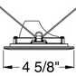 Juno Aculux Recessed Lighting 4308N-BL 3-1/4" Adjustable Regressed Line Voltage, Low Voltage, LED 1-3/4" Pinhole Black Alzak Reflector, Black Trim