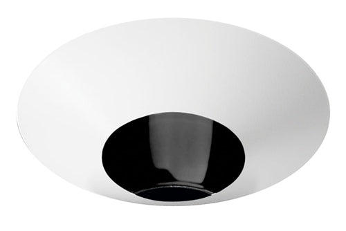 Juno Aculux Recessed Lighting 4308N-WH-FM 3-1/4" Adjustable Regressed Line Voltage, Low Voltage, LED 1-3/4" Flush Mount Pinhole Black Alzak Reflector, White Trim