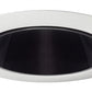 Juno Aculux Recessed Lighting 430NB-WH 3-1/4" Line Voltage, Low Voltage, LED Downlight 20 Degree Angle Cut Lensed, Black Alzak Reflector, White Trim