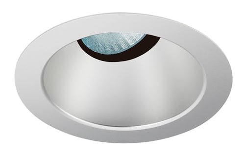 Juno Aculux Recessed Lighting 430NHZ-SFWH 3-1/4" Line Voltage, Low Voltage, LED Downlight 20 Degree Angle Cut Lensed, Haze Alzak Reflector, Self Flanged White Trim
