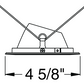 Juno Aculux Recessed Lighting 430NHZ-SFWH 3-1/4" Line Voltage, Low Voltage, LED Downlight 20 Degree Angle Cut Lensed, Haze Alzak Reflector, Self Flanged White Trim