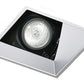 Juno Aculux Recessed Lighting 431SQHZ-FM 3-1/4" Line Voltage, Low Voltage, LED Square Downlight Angle Cut Lensed Reflector Flush Mount, Haze Trim