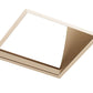 Juno Aculux Recessed Lighting 431SQWHZ-FM 3-1/4" Line Voltage, Low Voltage, LED Square Downlight Angle Cut Lensed Reflector Flush Mount, Wheat Haze Trim