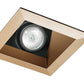 Juno Aculux Recessed Lighting 431SQWHZ-SF 3-1/4" Line Voltage, Low Voltage, LED Square Downlight Angle Cut Lensed Reflector Self Flanged, Wheat Haze Trim