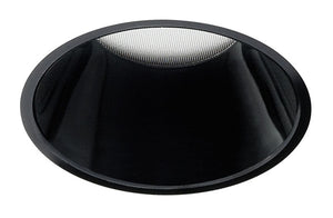 Juno Aculux Recessed Lighting 432NB-FM (3DP BS FM WET) 3-1/4" Line Voltage, Low Voltage, LED Downlight Lensed, Black Alzak Reflector, Flush Mount Trim