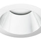 Juno Aculux Recessed Lighting 432NC-SFWH (3DP CS WHSF WET) 3-1/4" Line Voltage, Low Voltage, LED Downlight Lensed Clear Alzak Cone, Self Flanged White Trim