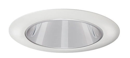 Juno Aculux Recessed Lighting 432NC-WH (3DP CS WHR WET) 3-1/4" Line Voltage, Low Voltage, LED Downlight Lensed, Clear Alzak Reflector, White Trim