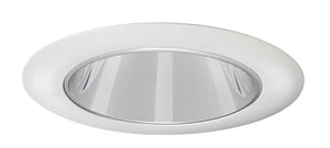 Juno Aculux Recessed Lighting 432NC-WH (3DP CS WHR WET) 3-1/4" Line Voltage, Low Voltage, LED Downlight Lensed, Clear Alzak Reflector, White Trim