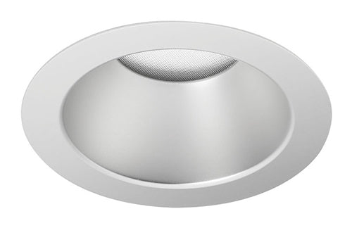 Juno Aculux Recessed Lighting 432NHZ-SFWH (3DP CD WHSF WET) 3-1/4" Line Voltage, Low Voltage, LED Downlight Lensed Haze Alzak Cone, Self Flanged White Trim