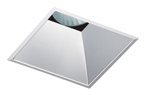 Juno Aculux Recessed Lighting 432SQHZ-FM 3-1/4" Line Voltage, Low Voltage, LED Square Downlight Lensed Reflector Flush Mount, Haze Trim