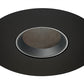 Juno Aculux Recessed Lighting 4331N-BL-FM 3-1/4" Adjustable Lensed Pinhole Flush Mount, Line Voltage, Low Voltage, LED, Black Alzak Reflector, Black Trim