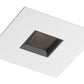 Juno Aculux Recessed Lighting 4331SQ-WH 3-1/4" Line Voltage, Low Voltage, LED Square Downlight Lensed Pinhole, Black Alzak Reflector, White Trim