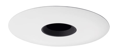 Juno Aculux Recessed Lighting 4332N-BL 3-1/4" Lensed Pinhole Line Voltage, Low Voltage, LED, Black Alzak Reflector, Black Trim
