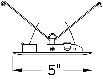Juno Aculux Recessed Lighting 4332N-BL 3-1/4" Lensed Pinhole Line Voltage, Low Voltage, LED, Black Alzak Reflector, Black Trim