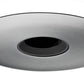 Juno Aculux Recessed Lighting 4332N-SC 3-1/4" Lensed Pinhole Line Voltage, Low Voltage, LED, Black Alzak Reflector, Satin Chrome Trim