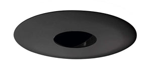Juno Aculux Recessed Lighting 4335N-BL Adjustable 3-1/4" Line Voltage, Low Voltage, LED Pinhole Black Alzak Reflector, Black Trim