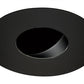 Juno Aculux Recessed Lighting 4335N-BL-FM 3-1/4" Line Voltage, Low Voltage, LED Adjustable Flush Mount Pinhole Black Alzak Reflector, Black Trim