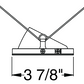 Juno Aculux Recessed Lighting 433N-BL-FM 3-1/4" Adjustable 1-1/4" Line Voltage, Low Voltage, LED Flush Mount Pinhole Black Alzak Reflector, Black Trim