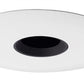 Juno Aculux Recessed Lighting 433N-WH 3-1/4" Adjustable 1-1/4" Line Voltage, Low Voltage, LED Pinhole Black Alzak Reflector, White Trim