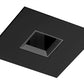Juno Aculux Recessed Lighting 433SQ-BL 3-1/4" Line Voltage, Low Voltage, LED Square Downlight Adjustable Pinhole, Black Alzak Reflector, Black Trim