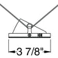 Juno Aculux Recessed Lighting 4345N-WH-FM 3-1/4" Low Voltage, LED Slot Pinhole, White Flush Mount Trim