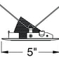 Juno Aculux Recessed Lighting 435NB-ABZ 3-1/4" Low Voltage Angle-Cut Baffle, Black Baffle Age Bronze Trim