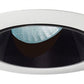 Juno Aculux Recessed Lighting 436NB-WH 3-1/4" Line Voltage, Low Voltage, LED Slot Angle Cut , Black Alzak Reflector, White Trim