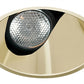 Juno Aculux Recessed Lighting 436NG-FM 3-1/4" Line Voltage, Low Voltage, LED Slot Angle Cut Flush Mount, Gold Alzak Trim