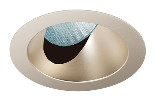 Juno Aculux Recessed Lighting 436NWHZ-SFWH 3-1/4" Line Voltage, Low Voltage, LED Slot Angle Cut , Wheat Haze Alzak Reflector, Self Flanged White Trim