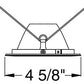 Juno Aculux Recessed Lighting 437NC-SF (3DP CS SF) 3-1/4" Low Voltage, LED Deep Downlight Cone , Clear Alzak Reflector, Self Flanged Trim