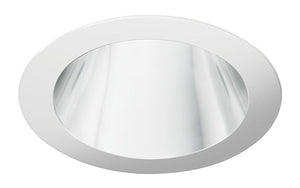 Juno Aculux Recessed Lighting 437NC-SFWH (3DP CS WHSF) 3-1/4" Low Voltage, LED Deep Downlight Cone , Clear Reflector, White Ring, Self Flanged Trim