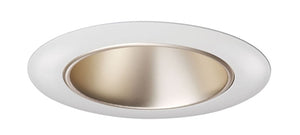 Juno Aculux Recessed Lighting 437NWHZ-WH (3DP WTD WHR) 3-1/4" Low Voltage, LED Deep Downlight Cone, Wheat Haze Alzak Reflector, White Trim