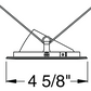 Juno Aculux Recessed Lighting 438NC-SF (3AC CS SF) 3-1/4" Low Voltage, LED Angle Cut , Clear Alzak Reflector, Self Flanged Trim