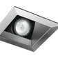 Juno Aculux Recessed Lighting 438SQHZ-SF 3-1/4" Line Voltage, Low Voltage, LED Square Angle Cut Reflector Self Flanged Square Downlight, Haze Trim