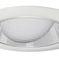 Juno Aculux Recessed Lighting 439NC-WH 3-1/4" Line Voltage, Low Voltage, LED Downlight Lensed Wall Wash, Clear Alzak Reflector, White Trim