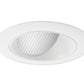 Juno Aculux Recessed Lighting 439NW-WH 3-1/4" Line Voltage, Low Voltage, LED Downlight Lensed Wall Wash, White Cone
