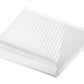 Juno Aculux Recessed Lighting 439SQW-FM 3-1/4" Line Voltage, Low Voltage, LED Lensed Wall Wash Reflector Square Downlight, White Flush Mount Trim