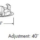 Juno Recessed Lighting 440-SC (440 SC) 4" Line Voltage, Low Voltage, Flush Gimbal Ring Trim, GU10 Base, Satin Chrome Trim