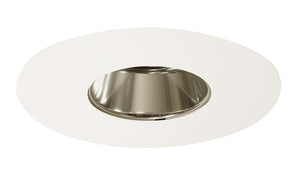 Juno Recessed Lighting 457C-WH (457 CWH) 6" Low Voltage, Adjustable Cone Trim, Clear Reflector, White Trim