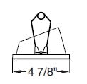 Juno Aculux Recessed Lighting 5000B-FM (4AC20 BS FM) 4 inch LED 20 Degree Angle-Cut Cone Trim, Flush Mount, Black Specular Alzak Finish