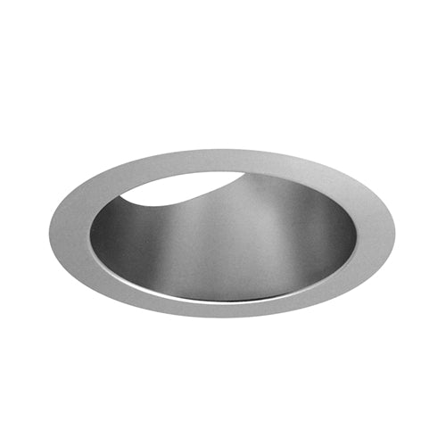 Juno Aculux Recessed Lighting 5000HZ-SF (4AC20 CD SF) 4 inch LED 20 Degree Angle-Cut Cone Trim, Self Flanged, Haze Alzak Finish