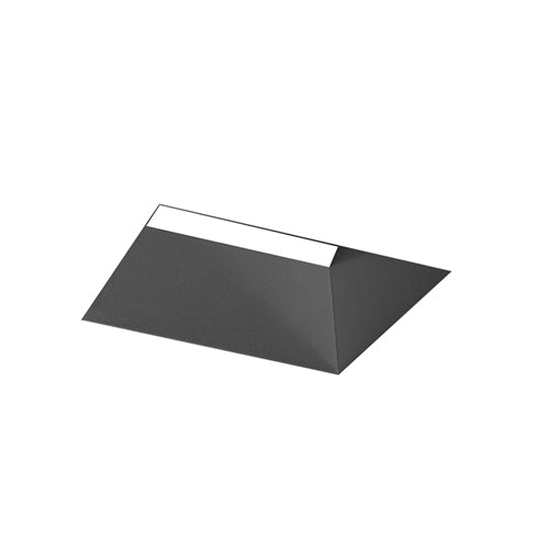 Juno Aculux Recessed Lighting 5000SQBHZ-FM (4SQAC20 BD FM) 4 inch LED Square 20 Degree Angle-Cut Reflector, Flush Mount, Black Haze Reflector