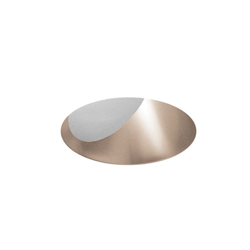 Juno Aculux Recessed Lighting 5001WHZ-FM (4AC WTD FM WET) 4 inch LED Lensed Angle-Cut Cone Trim, Flush Mount, Wheat Haze Alzak Finish